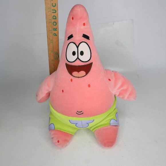 Vintage Patrick Stuffy Plush SpongeBob Squarepants Cartoon Pink Starfish Toy - Picture 5 of 8